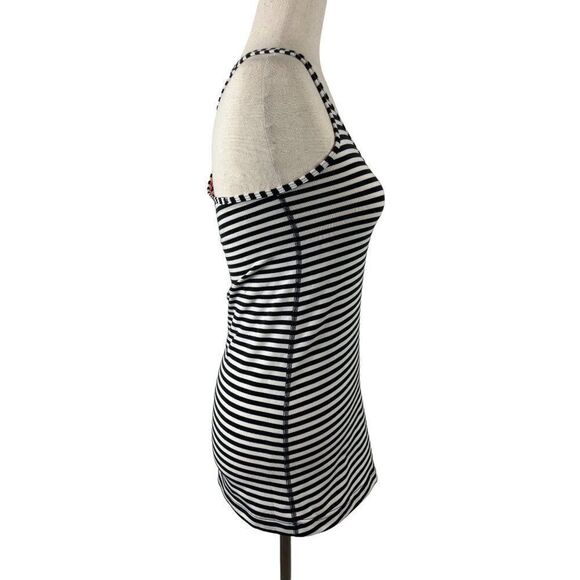 Lululemon Cool Racerback Narrow Bold Stripe Black Angel Wing Size XS (0/2) - Picture 3 of 4
